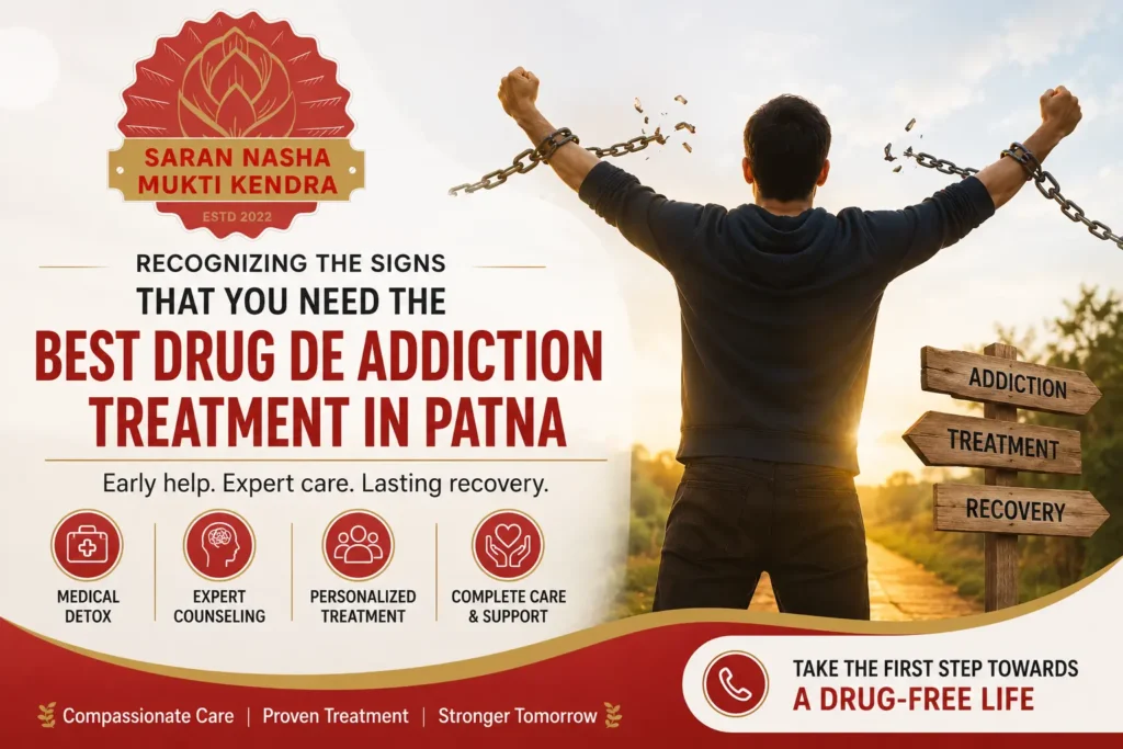 Recognizing the Signs That You Need the Best Drug De Addiction Treatment in Patna